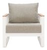 Welt Armchair Taupe & White