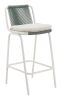 Luft Barstool White & Green