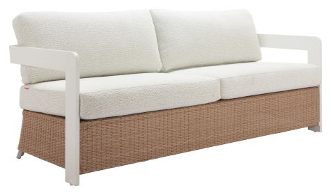 Gelo Sofa White & Brown